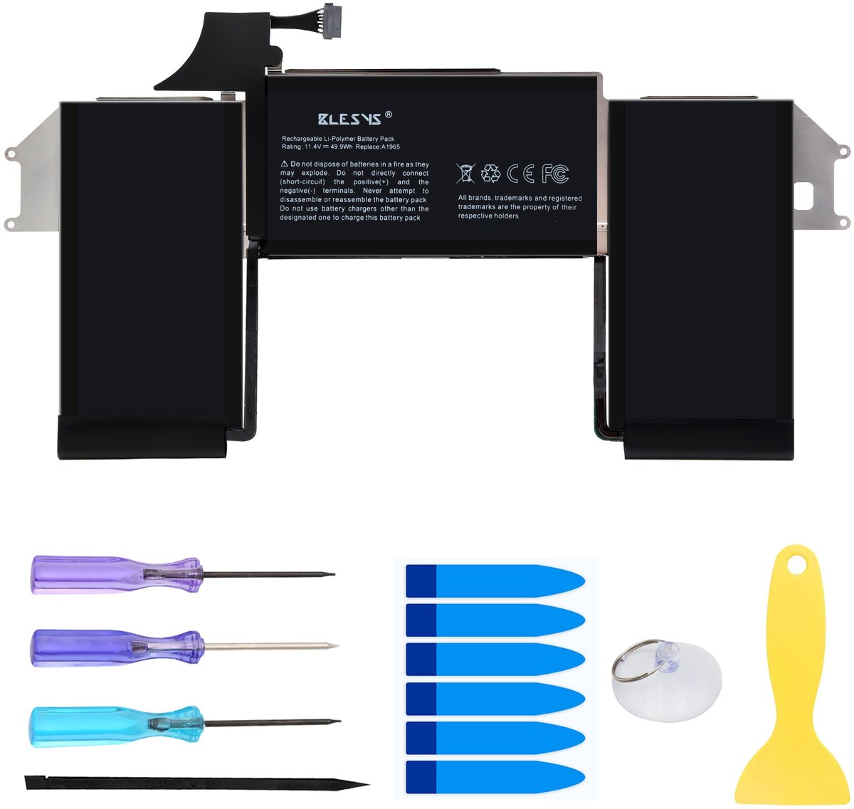 SolidKeus - Vervangende Lithium Polymer Laptopbatterij voor MacBook Air 13 inch
