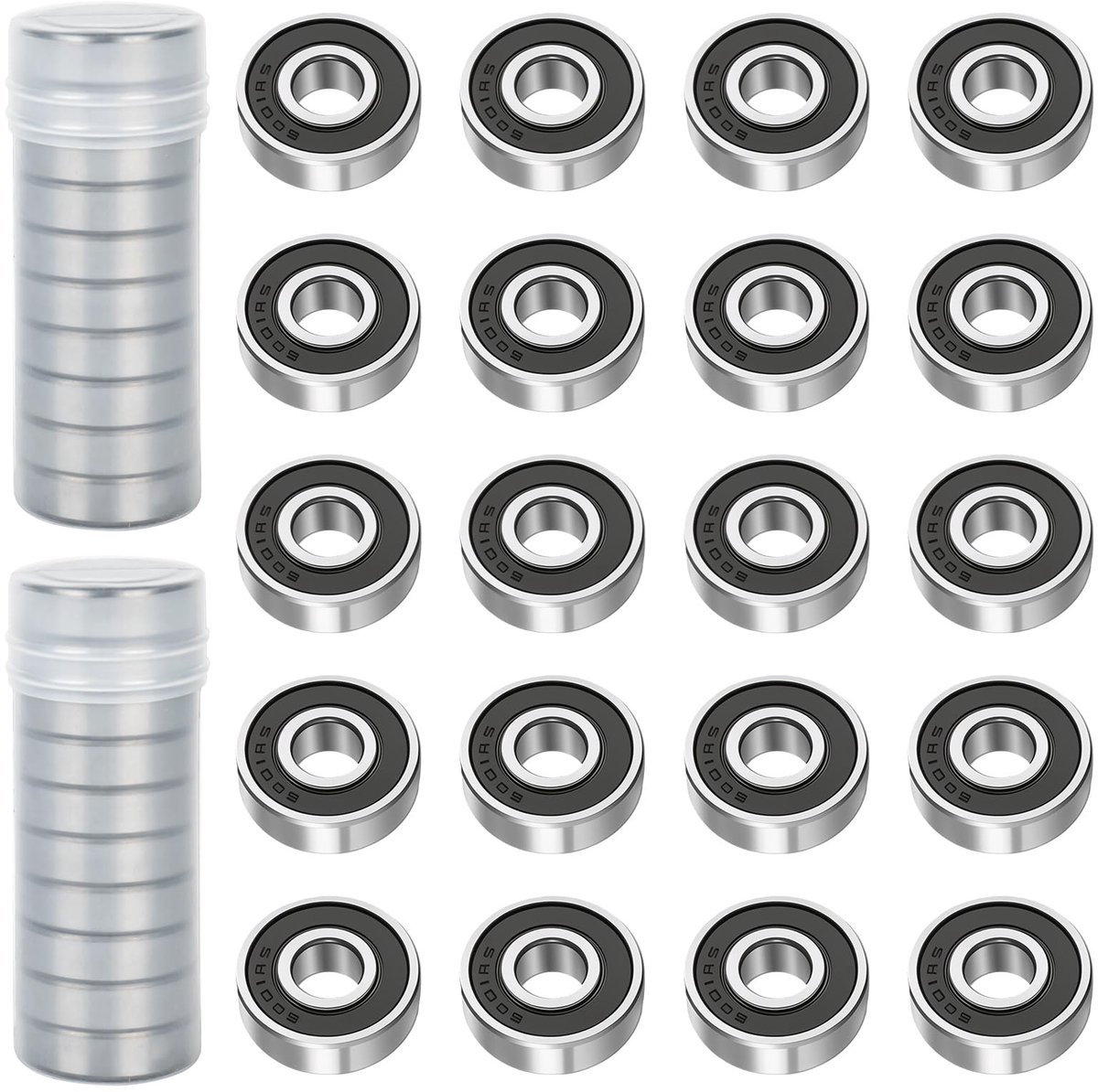 SolidKeus - Set van 20 6001 2RS Kogellagers voor Diverse Toepassingen