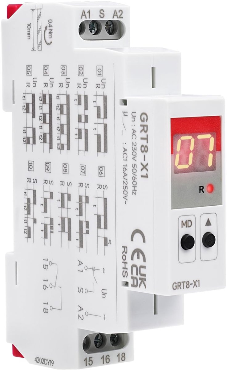 SolidKeus - Mini Digitale Timer met 99 Dagen Vertraging