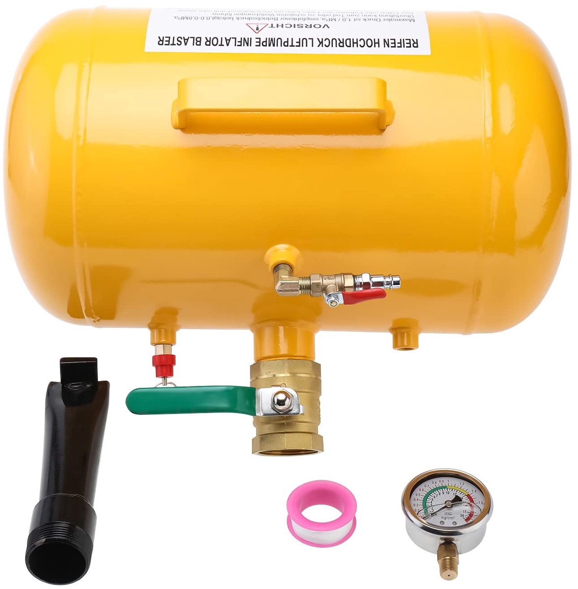 SolidKeus - 20L Bandenpomp voor Auto's en Trucks met Manometer