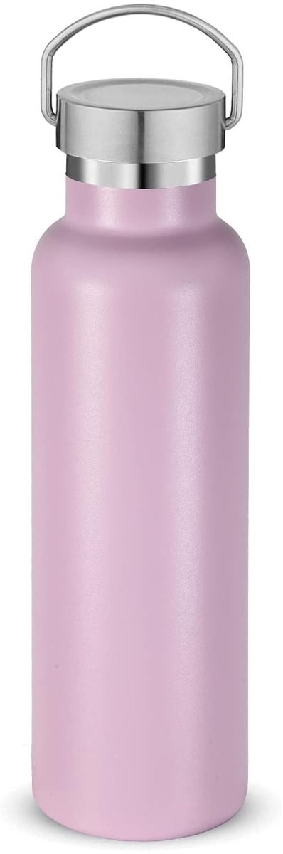 Geïsoleerde drinkfles – Reisdrinkfles – Sportbidon – 500ml - Geïsoleerde roestvrijstalen fles – Herbruikbare geïsoleerde fles – Geschikt voor hardlopen, reizen en wandelen – Roze