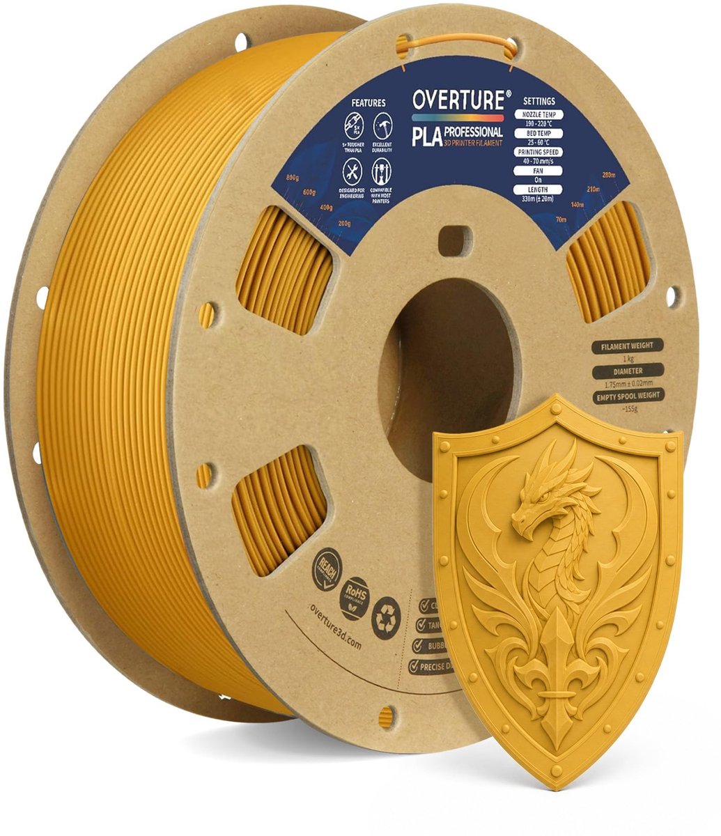 SolidKeus - PLA Filament 1.75mm met Echte Goudkleur voor 3D Printers