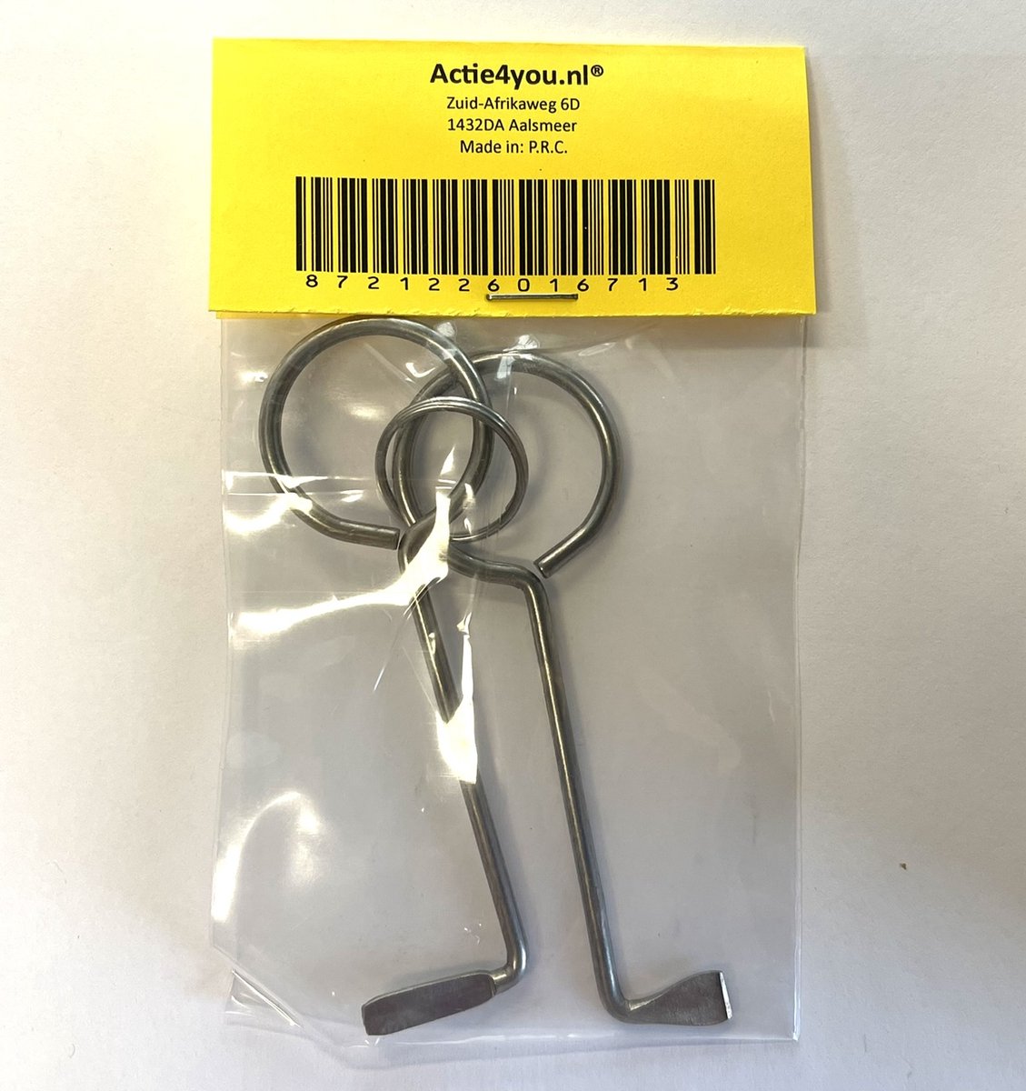 Actie4you® - Lockpick Set - Professionele Lockpick Set voor Buntbart- en Kamersloten – 2 Stuks — cadeau in Cadeau-ideeën - foto 3