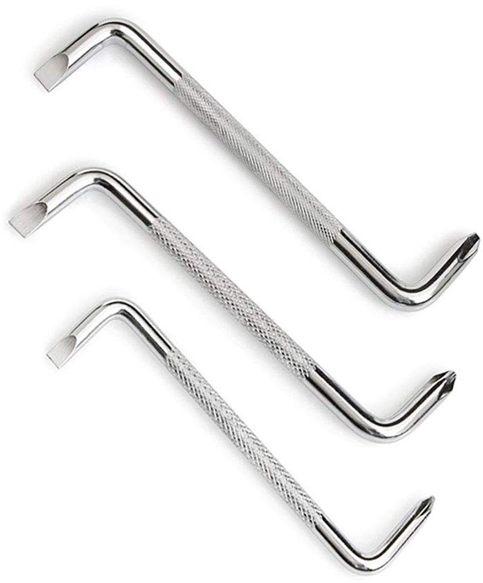 SolidKeus - Offset Schroevendraaierset van 3 Stuks met Magnetische Koppen