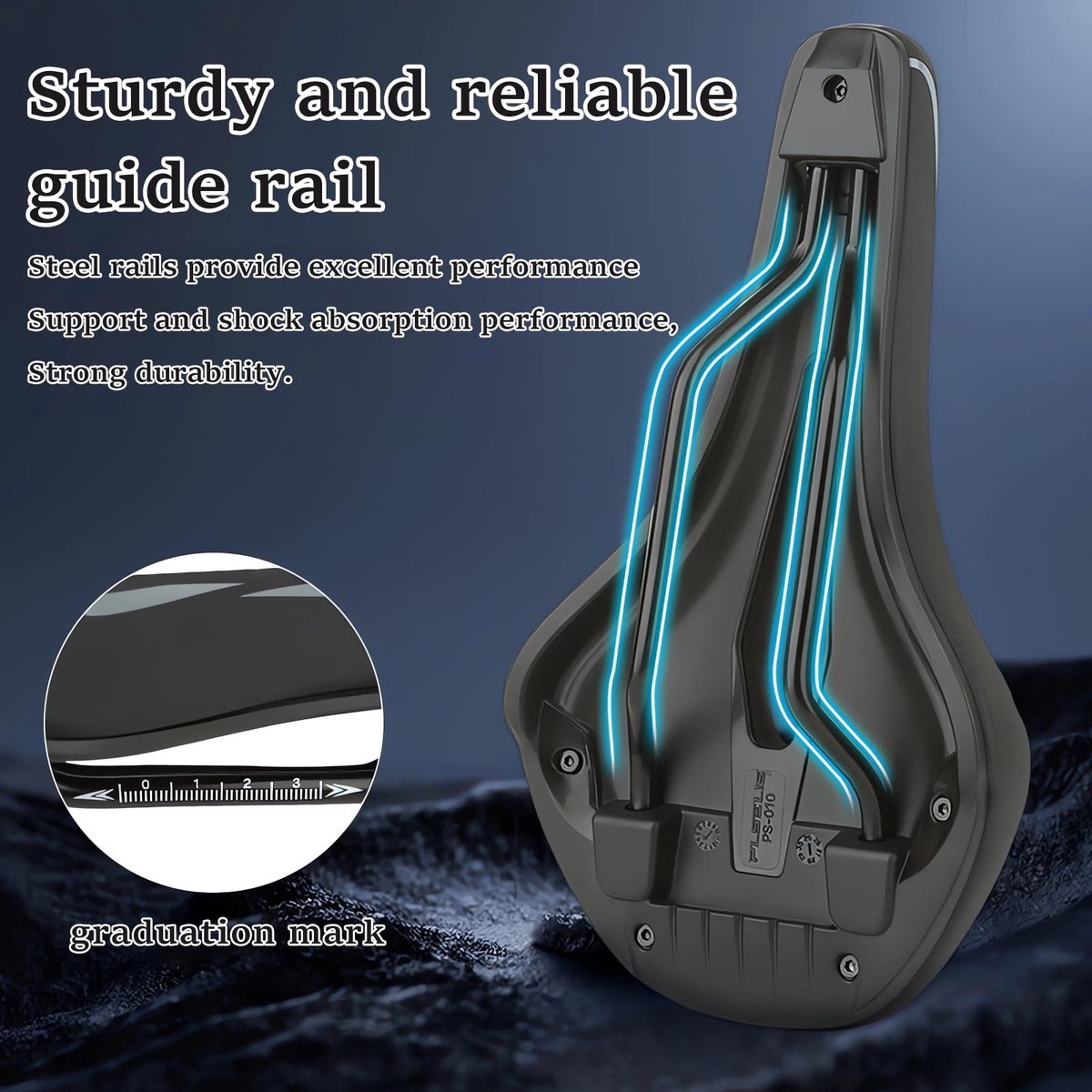SolidKeus - Ergonomisch Fietszadel voor Racefietsen en Mountainbikes