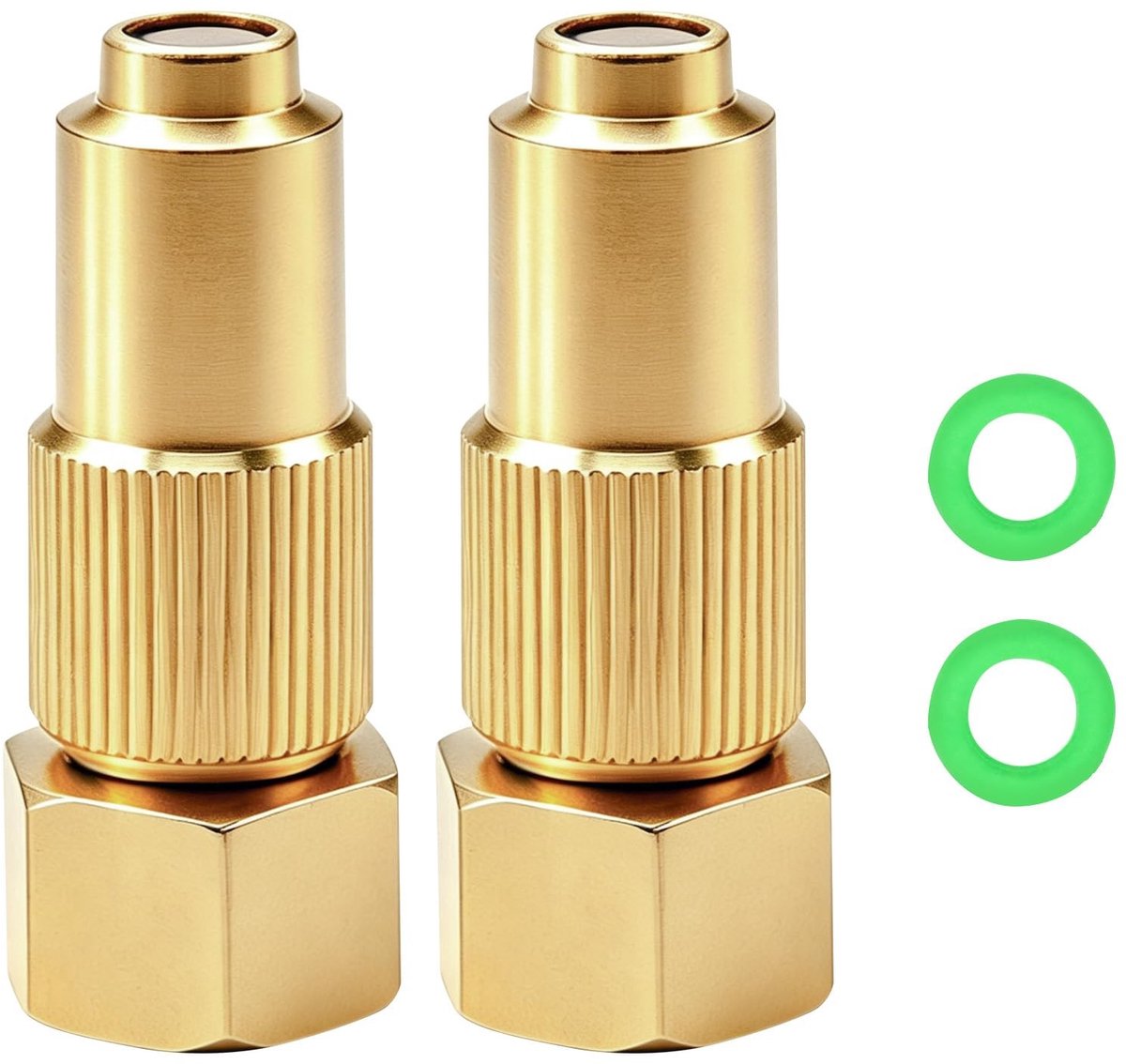 SolidKeus - 2 Stuks Messing Sproeikoppen met Verstelbare Functies