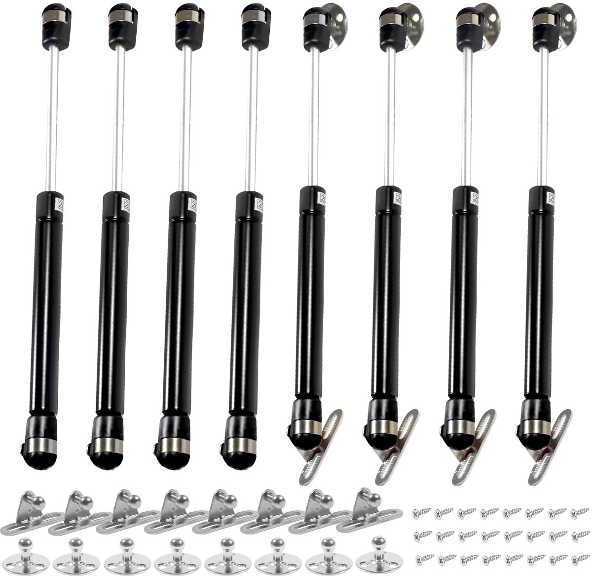 SolidKeus - Set van 8 Gaslift Struts voor Keukenkastdeuren