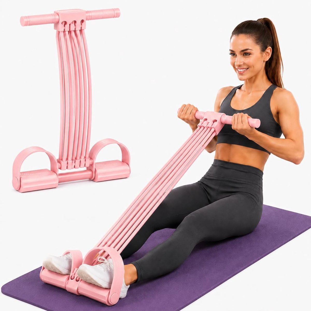 SolidKeus - Multifunctioneel Fitness Spantouw met Draagtas