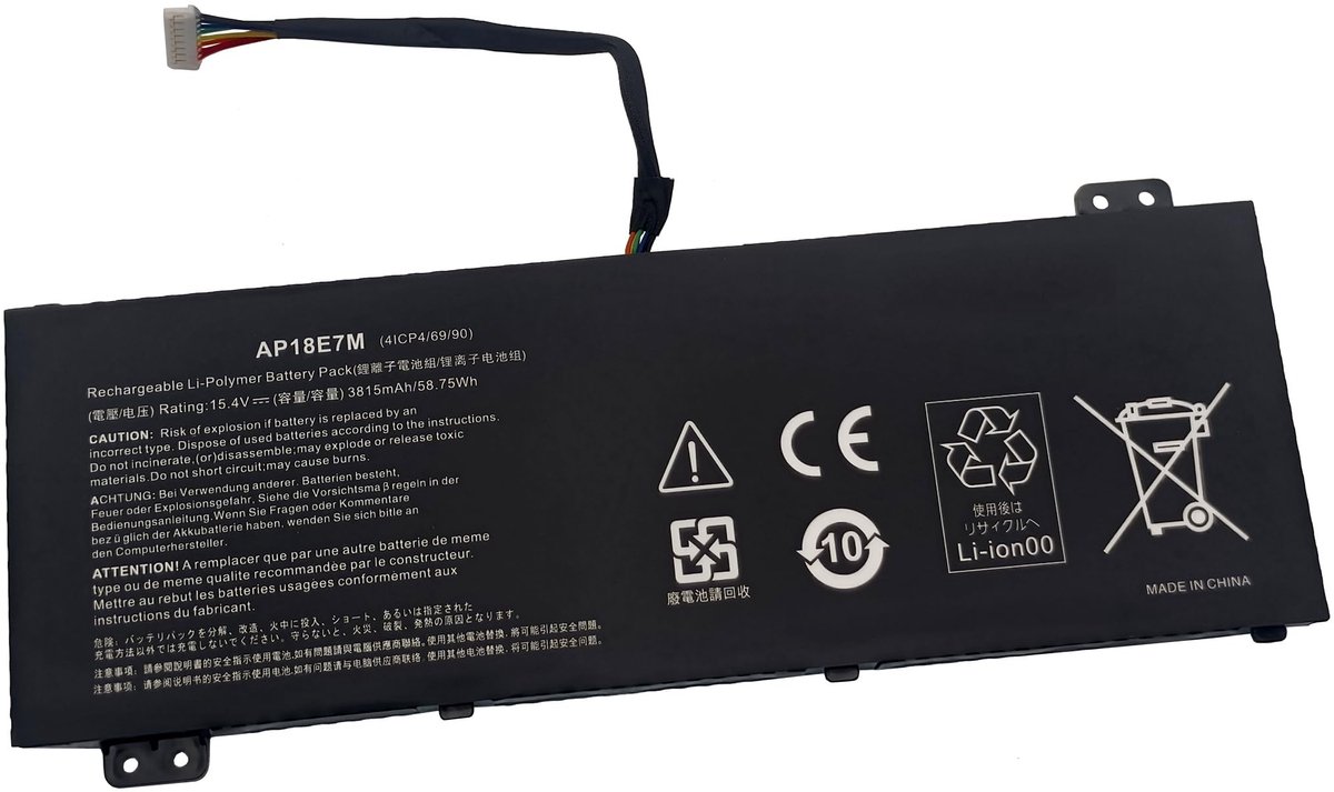 SolidKeus - Accu voor Acer Laptops AP18E8M AP18E7M