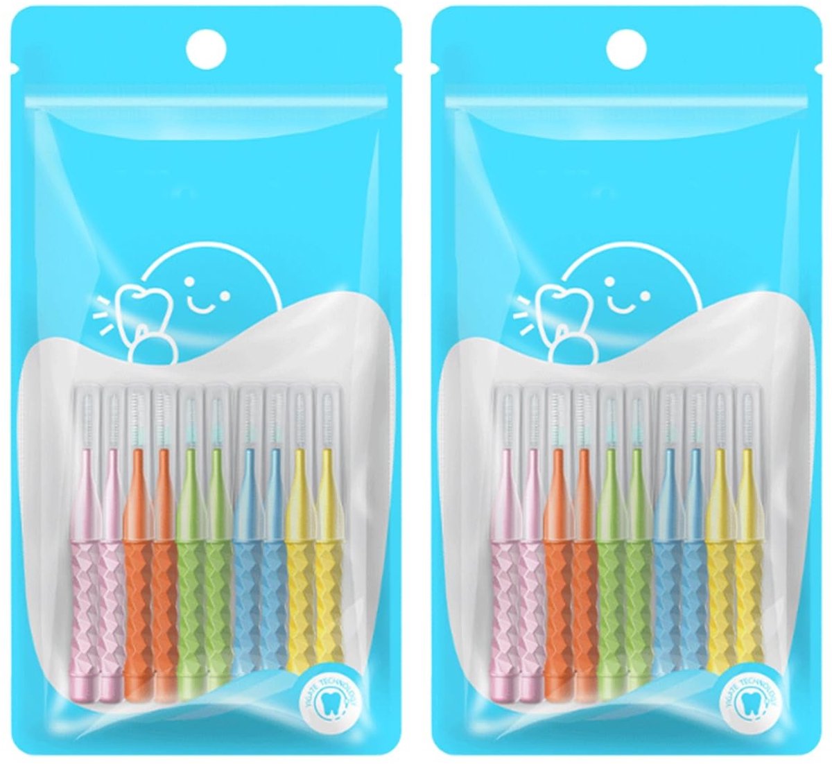 SolidKeus - 20 Stuks Interdentale Tandenborstels voor Mondhygiëne