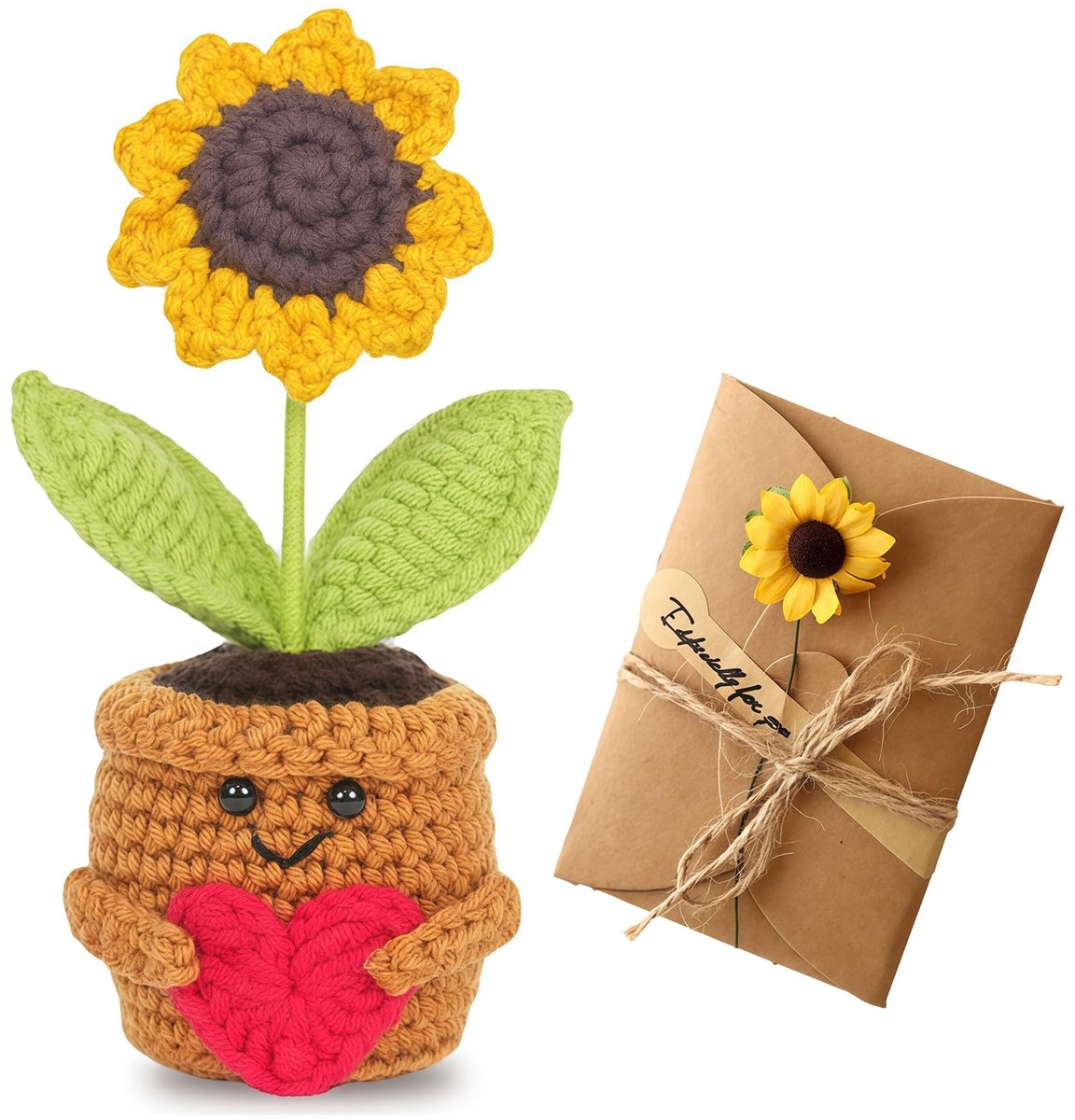 SolidKeus - Positieve Zonnebloem Pocket Hug voor Goede Vibes