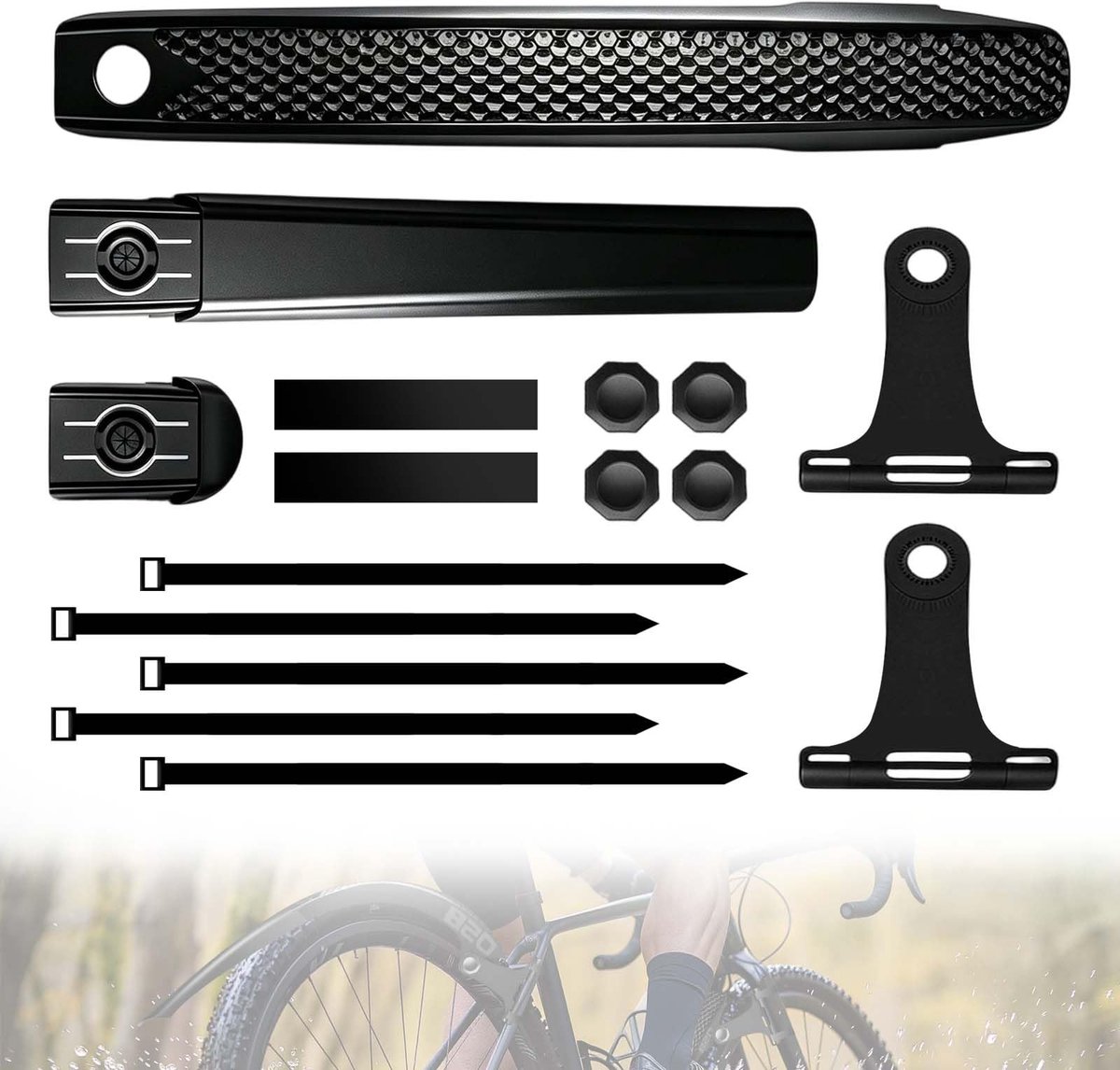 Omgoods - Fiets Spatbordset voor Racefietsen zonder Boren