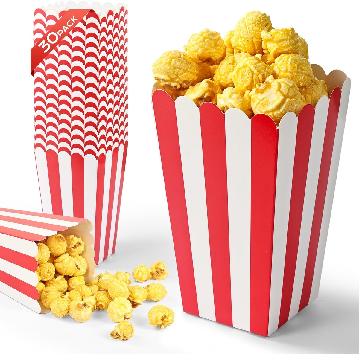 Omgoods - 30 Stuks Popcorn Dozen voor Feestelijke Snacks