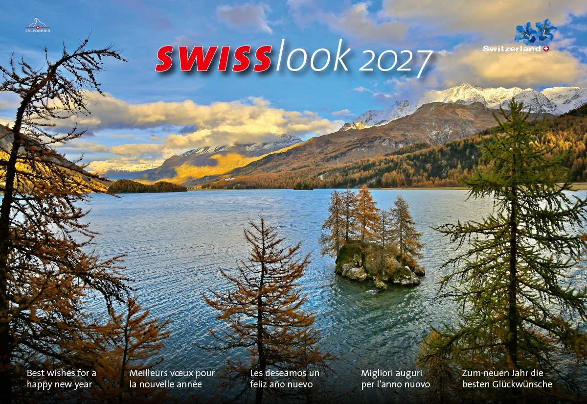 Calendaria - Wandkalender - Swiss Look 2027 - Zwitserland - Kalender - Formaat: 48 x 33 cm