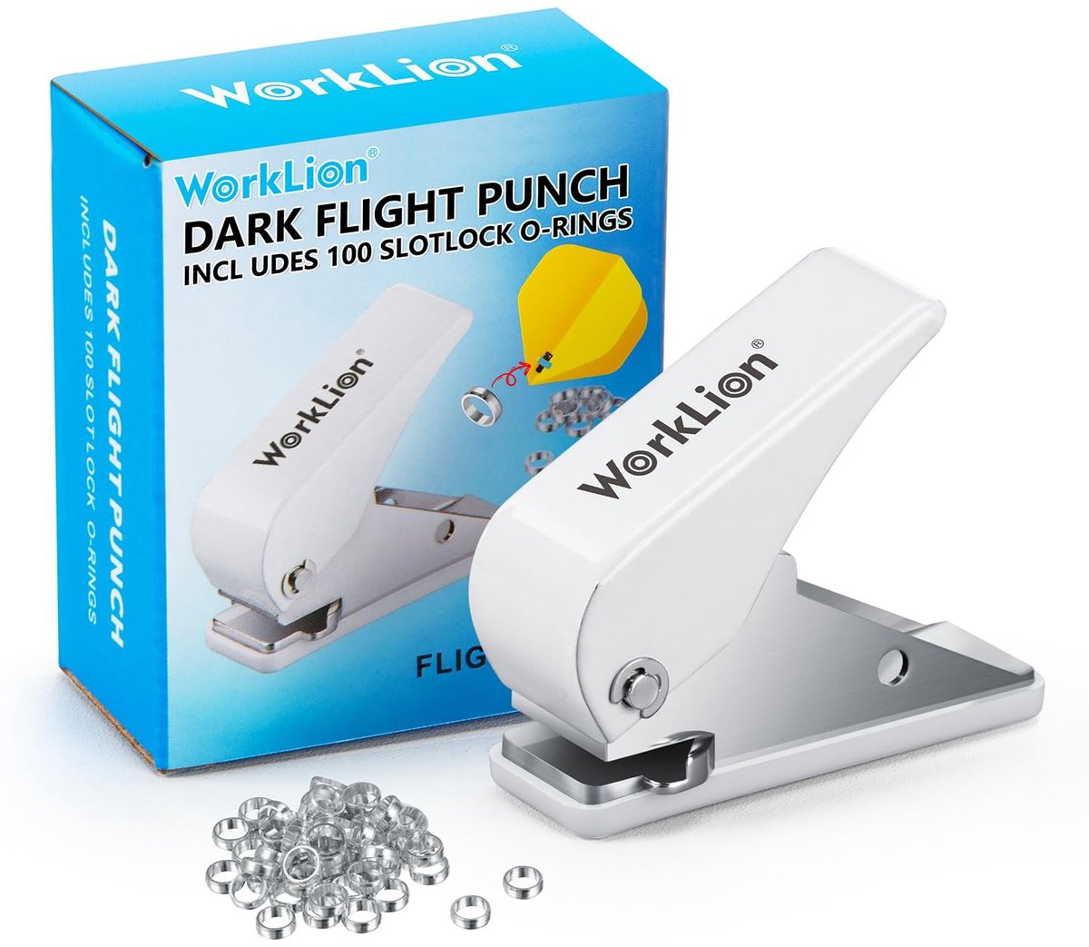 SolidKeus - Dart Flight Punch Kit met 100 O-Ringen