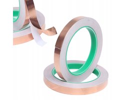 Rosfix Kopertape Dubbelzijdig Geleidend - 6 mm X 20 m, 0,05 mm - Solderbaar, EMI-Afscherming