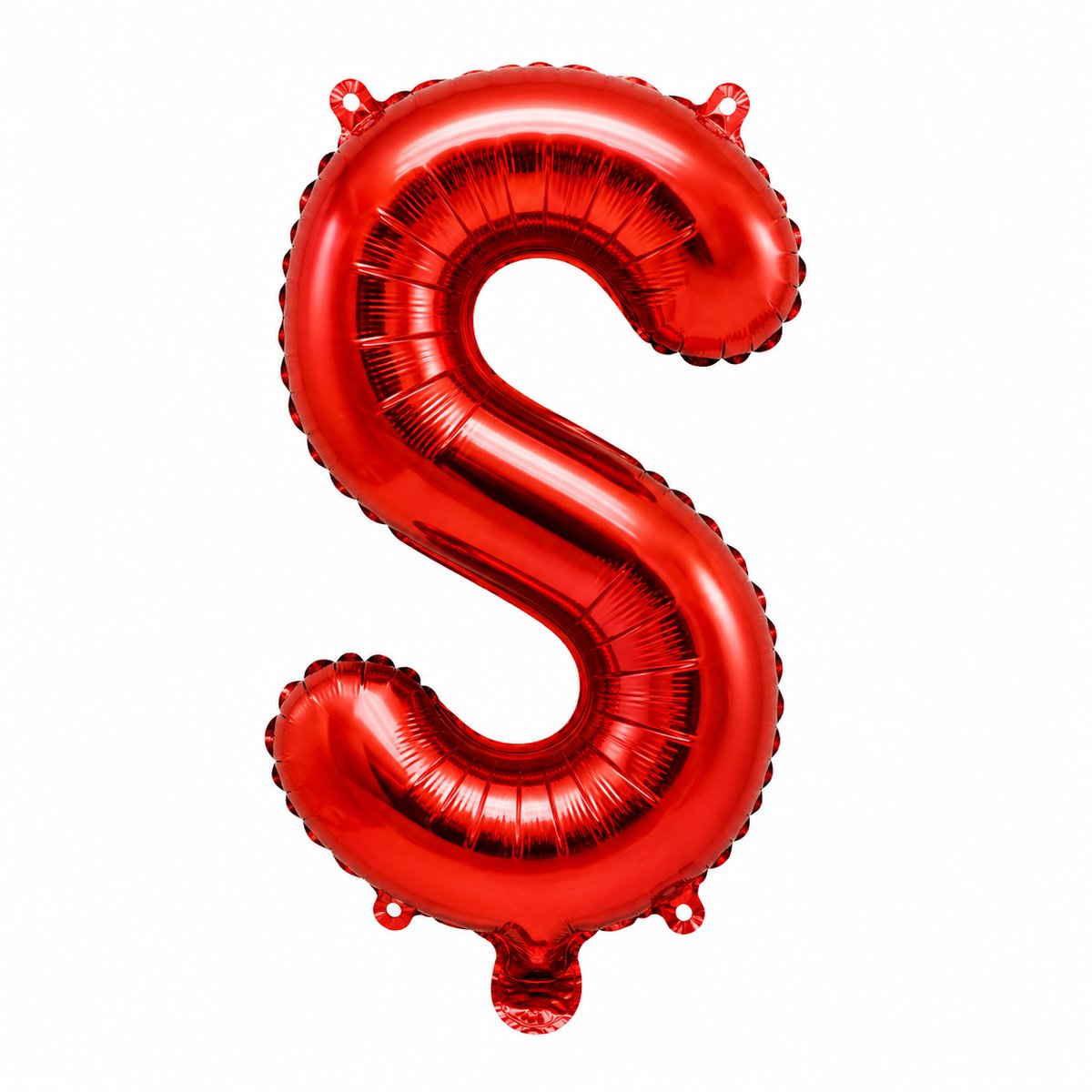 Fienosa Letterballon S Rood – 40 cm – Folieballon Letter S – Verjaardag Versiering – Feestdecoratie