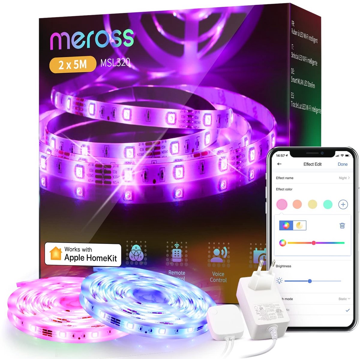 Omgoods - Slimme WiFi LED Strip met 5 m Lengte voor Feesten en Decoratie