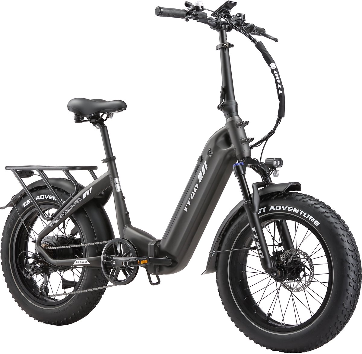 20*4.0" Elektrische vouwfietsen- 48V18Ah Lithium Accu – 70Nm Elektrische Fiets – Actieradius tot 140 km – Shimano 7 Versnellingen – Hydraulische Schijfremmen –Aluminium –250W Motor –Elektrische Stadsfiets –Ideaal voor Woon-werkverkeer –Grijs