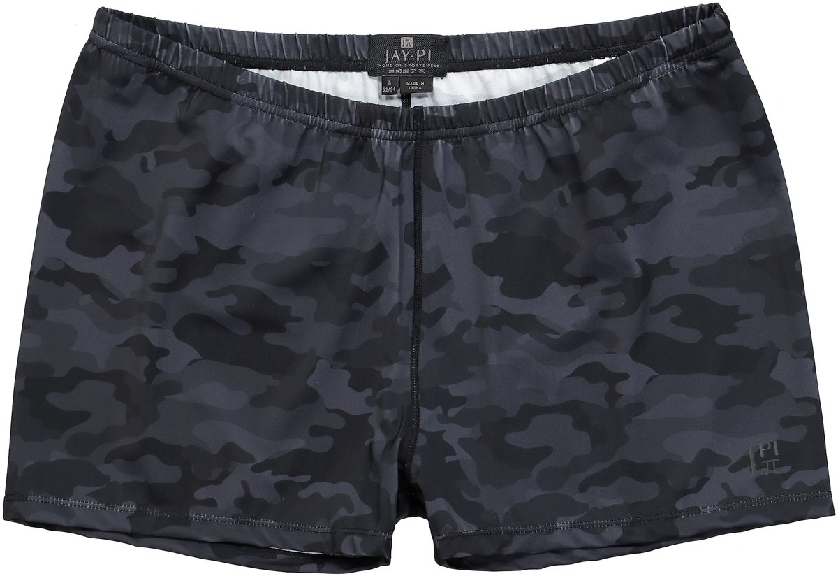 JAY-PI - Heren - Zwembroek beachwear camouflage - Zwart - Maat 4XL