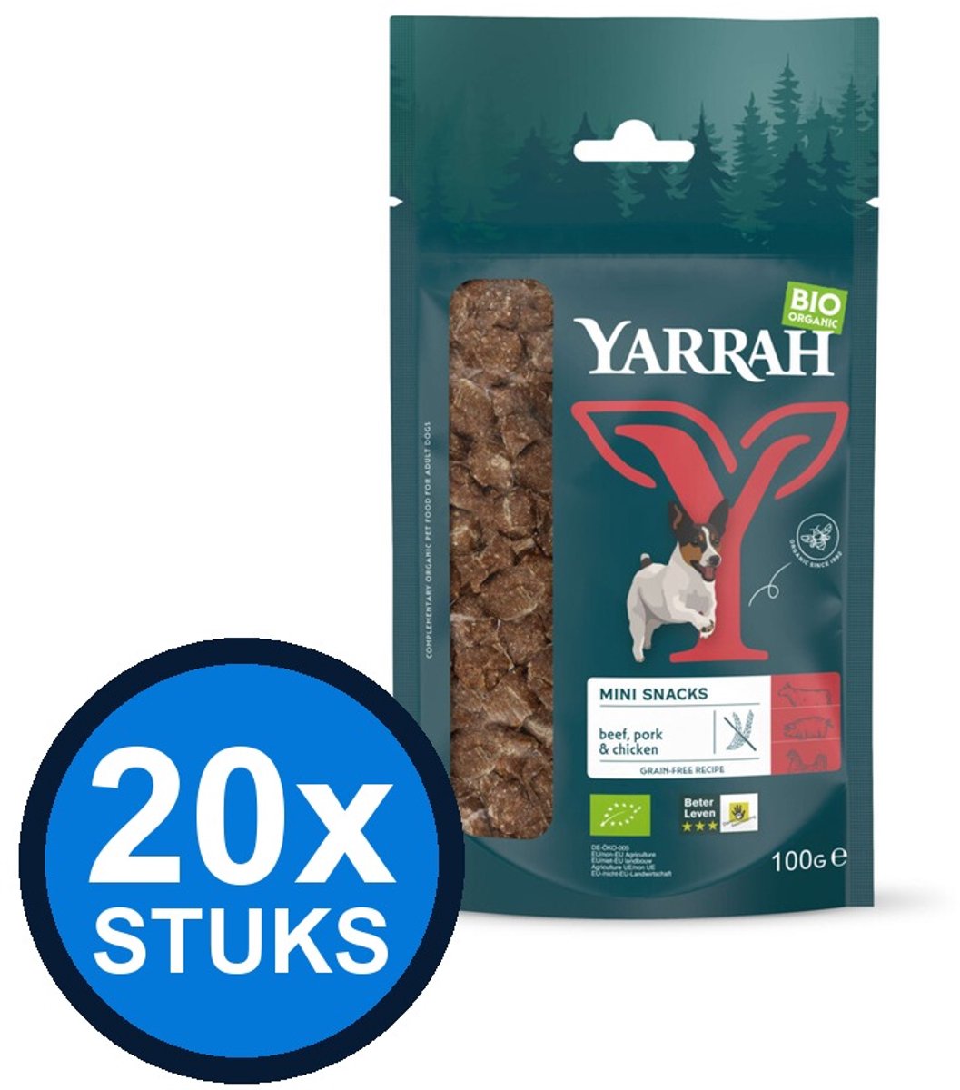 20x Yarrah dog bio mini bites 100gr