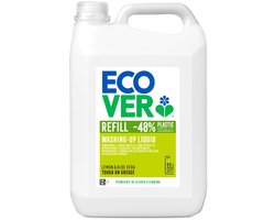 Ecover Afwasmiddel - Grootverpakking 5 L - Plantaardig & Biologisch afbreekbaar - Fles van gerecycled plastic - Citroen & Aloë Vera geur