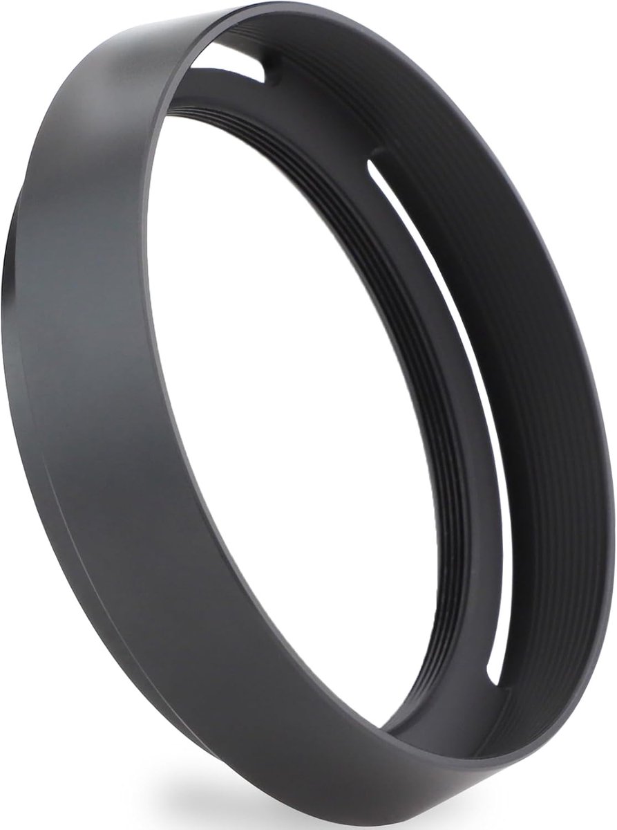 Metalen lenskap met dop voor Leica Q Q2 Q-P QP Typ 116 Typ116 Camera Zwart Ronde Schaduw