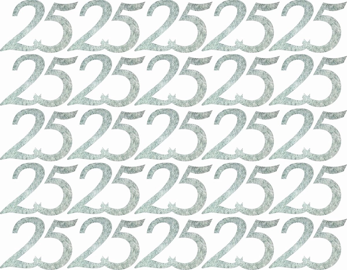 Knutsel-News strooidecoratie, Fliz, grijs gemêleerd, 18 x 12 x 3 cm, 25 stuks