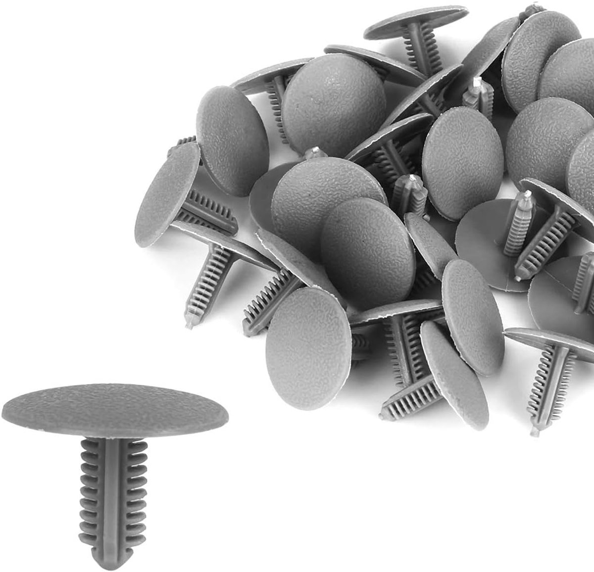 40 stuks kunststof bouten, klinknagels, sluitingen, plafondbekleding, clips, grijs, voor auto