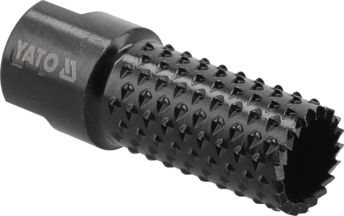 Cilindrische Houtfrees voor Haakse Slijper - 20 mm - M14 Aansluiting - Geoxideerd Koolstofstaal - Roterende Houtrasp voor Deursloten, Houtverbindingen & Kanten Afschuinen - Houtsnijfrees Cilinder