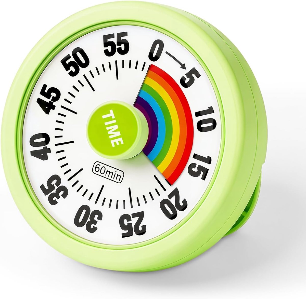 Flintronic Visuele timer voor kinderen, timer 60 minuten, magnetisch, geen tikkend tikken, stille timer voor kinderen en volwassenen, autisme, ADHD, keuken, klaslokaal, kantoor, sport