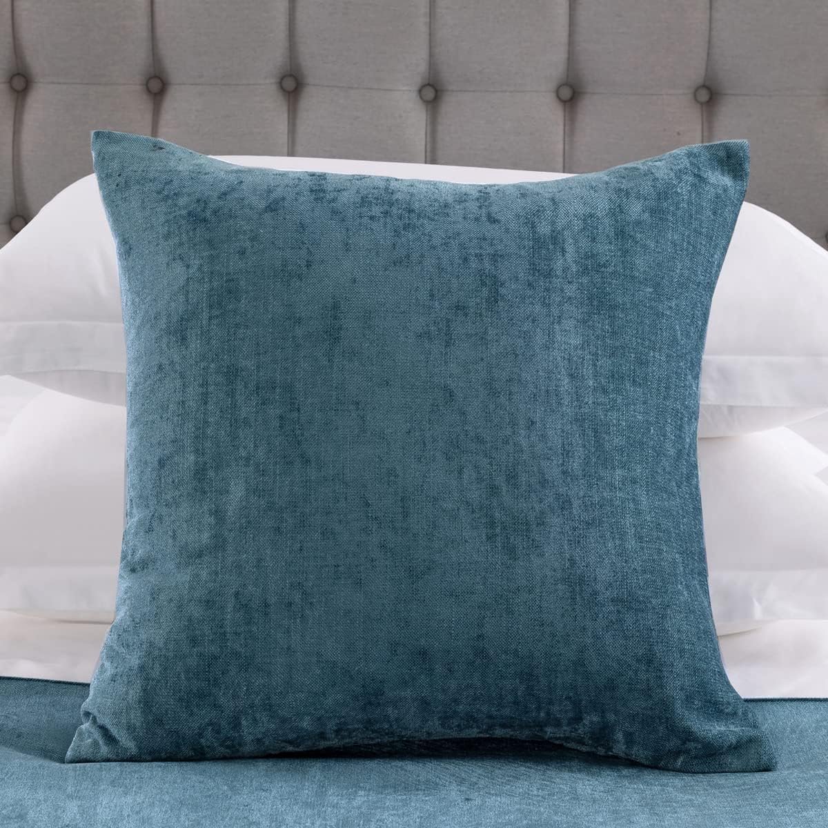 2 Kussenhoezen (45×45cm)(zonder Insert) Blauw, Duurzame Decoratieve 2 Kussenhoezen (zonder Insert) voor Huis en Hotel