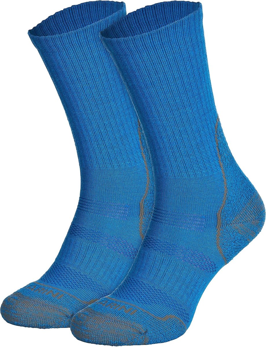 Sokken voor heren en dames, 1 paar, trekkingsokken van merinowol, voor herfst en winter, ademend, met anti-blazen, gevoerd