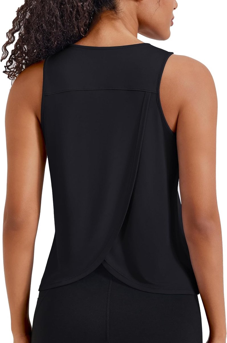 Dames Tanktop Zomer Tops Tanktops Met Open Rug Trainingsmodel Racerback