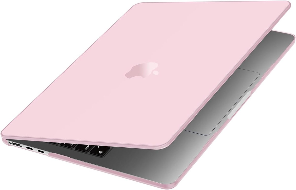 Beschermhoes compatibel met MacBook Air 13 Cover M4 M3 M2 Chip 2025 2024 2023 2022 A3240 A3113 A2681, voor MacBook Air 13,6 inch Liquid Retina Display Natural Ultra-Slim, roze baby