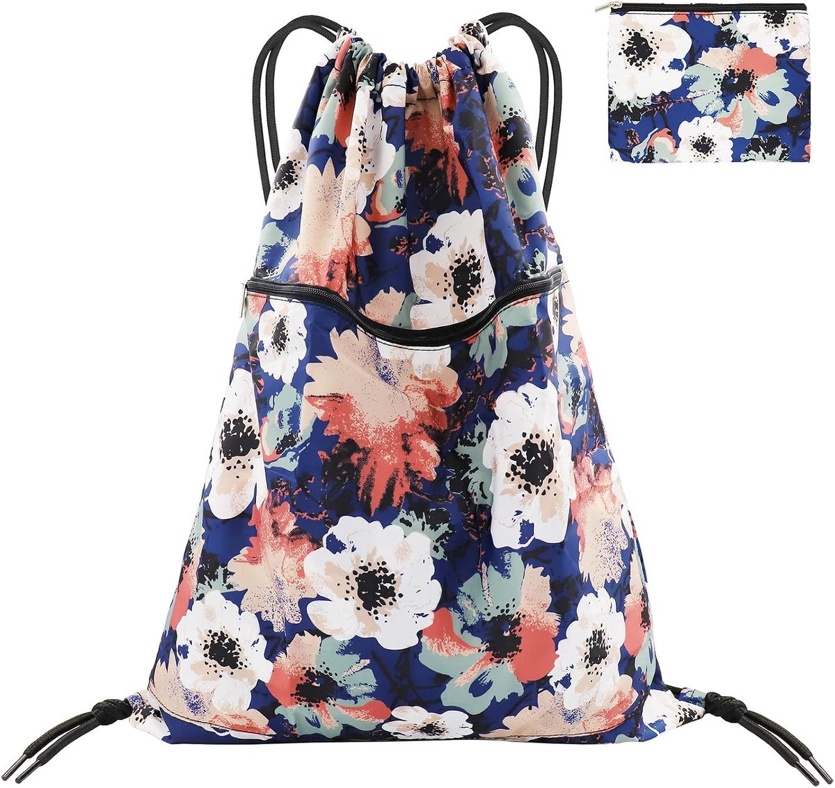 Rugzak met trekkoord, klein, stof, sporttas, sporttas, school, meisjes, jongens, zwembad, trekkoord, gymtas voor zwemmen, yoga, reizen, strand, dames, heren, kinderen, 33 * 40 cm (roze)