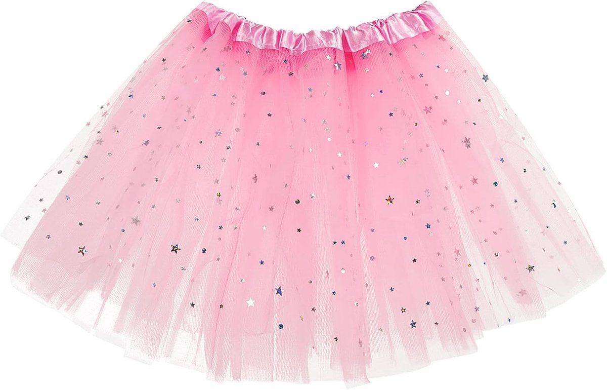 Sparkle Tutu rok, ballet, danssrok, 3 lagen tule, pailletten, sterren, rokken, rollenspel, verjaardag, prinses, feest voor meisjes en peuters, 2-7 jaar, sport, outdoorkleding, kostuum