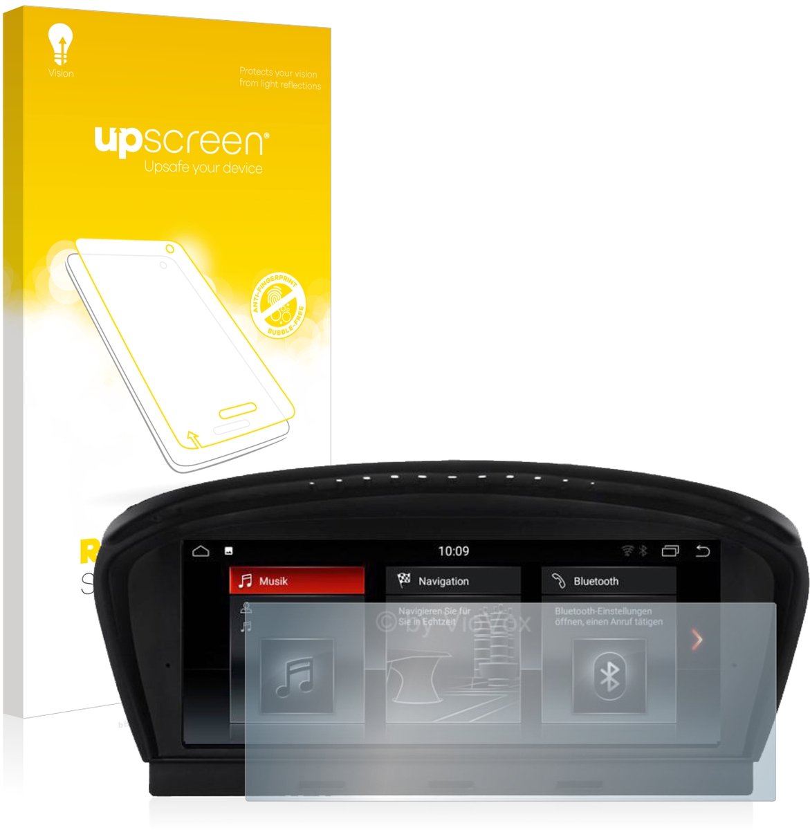 upscreen - Screenprotector voor BMW 3 E90 2005-2008 VioVox 8210 8.8" - Folie Beschermfolie anti glare matte