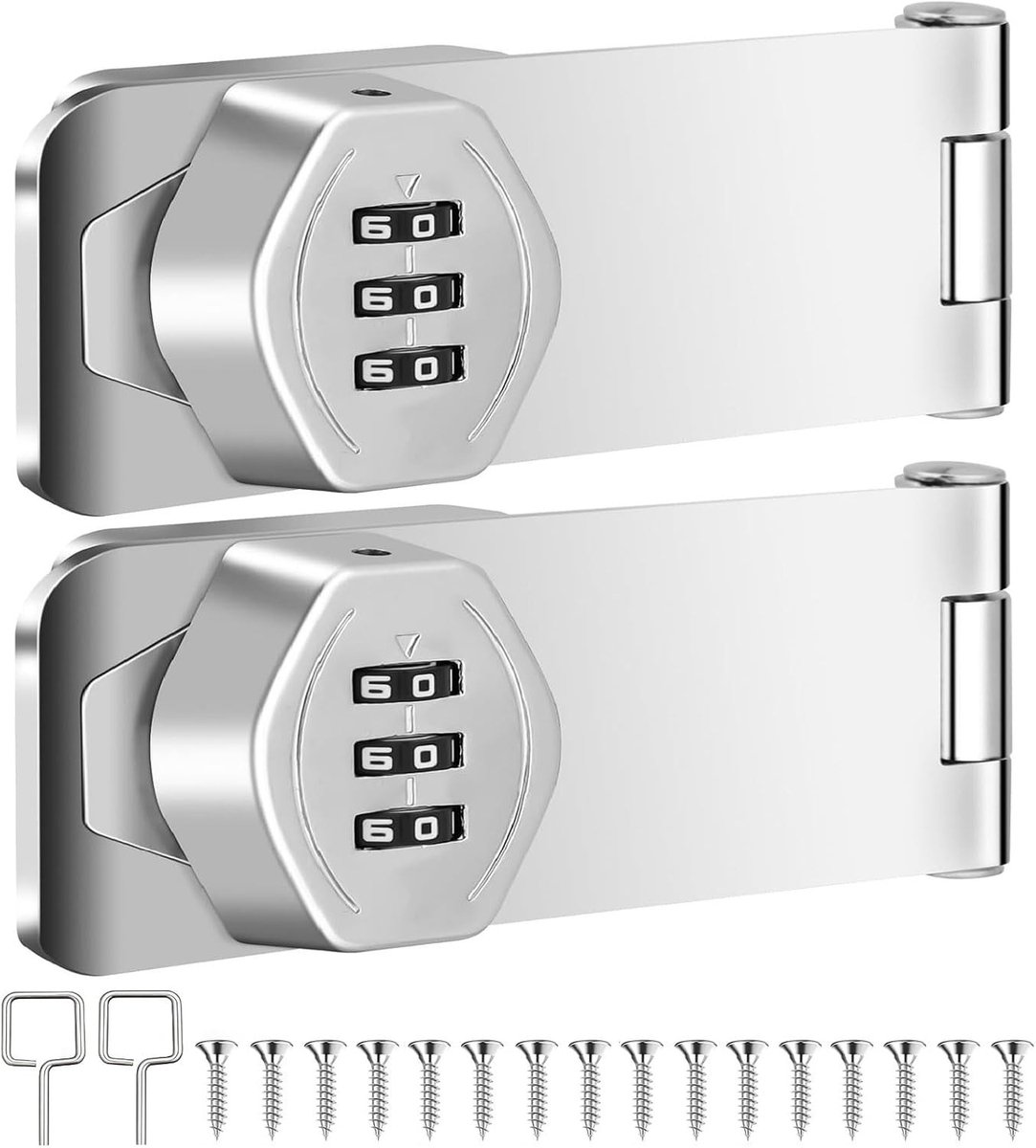 Kastslot - Zilverig - 10 cm - 3-cijferig Combinatieslot - Voor Kasten en Meubels