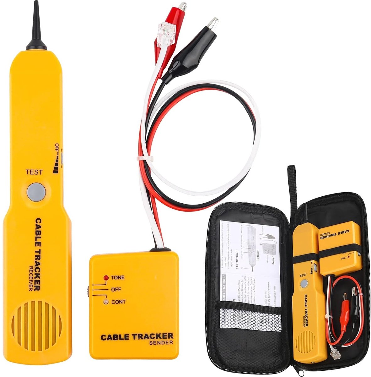 Kabeltester - Multifunctioneel - Voor Netwerk- en Telefoonkabels - Draagbaar en Duurzaam - Voor Thuisgebruik en Professionals