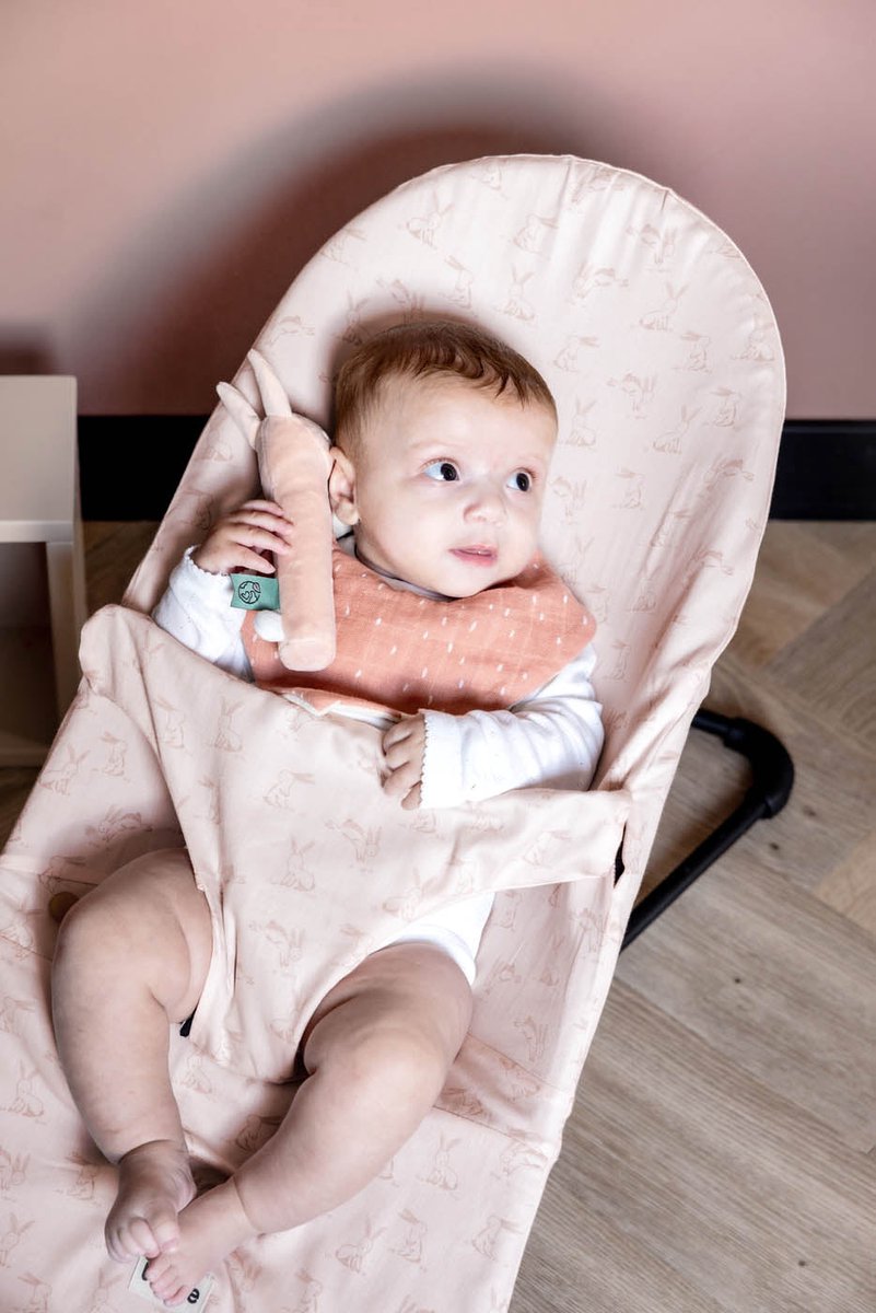 Trixie Beschermhoes Wipstoeltje | Past op Babybjörn - Rosy Rabbit – foto 2