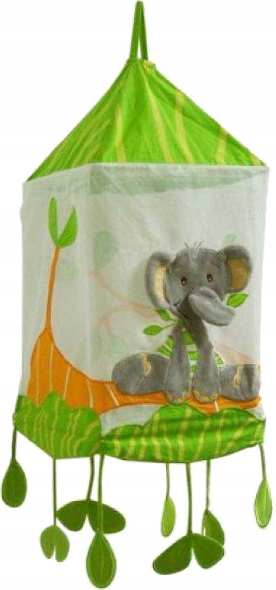 Kinderhanglamp Dschungel met olifant - Stoffen lampenkap