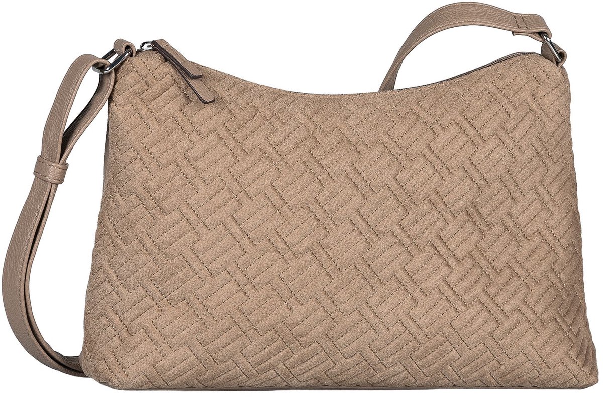 TOM TAILOR schoudertas Xanthia Hobo Bag Taupe