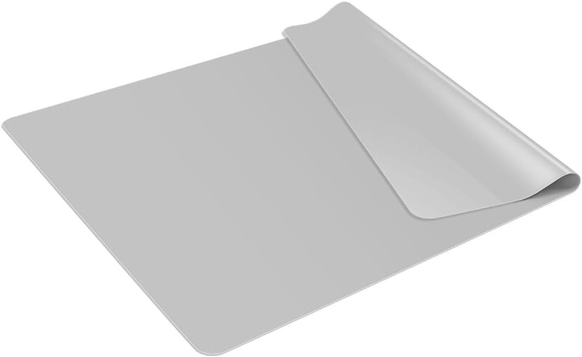 Siliconen Bakmat 50x40cm - Dun en Lichtgewicht, Hittebestendig en Antiaanbak voor Keuken en Oven - Multifunctionele Bescherming voor Aanrecht en Bakwerk - Grijs