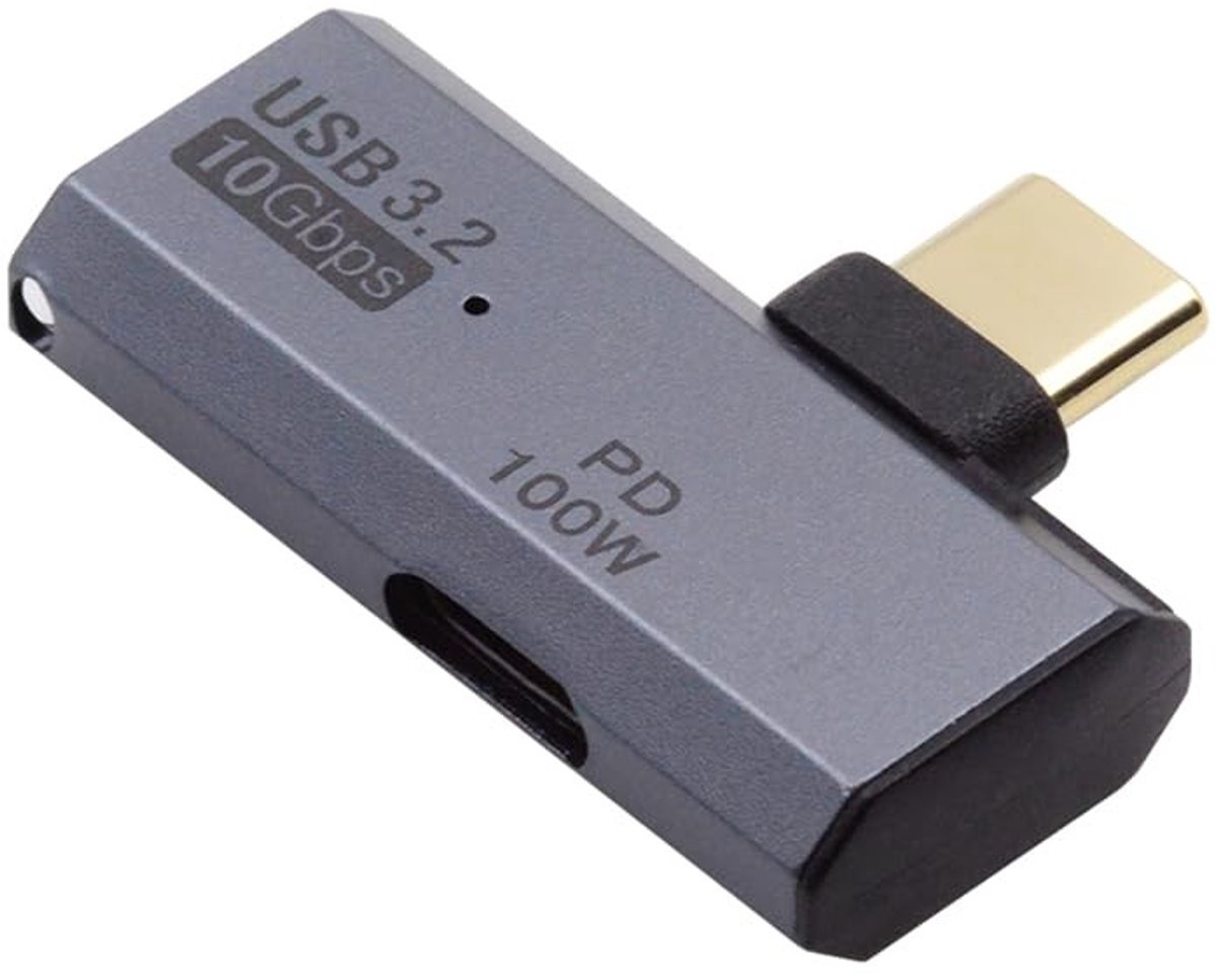 SolidKeus - USB-C Splitter met 2 Uitgangen en Oplaadpoort