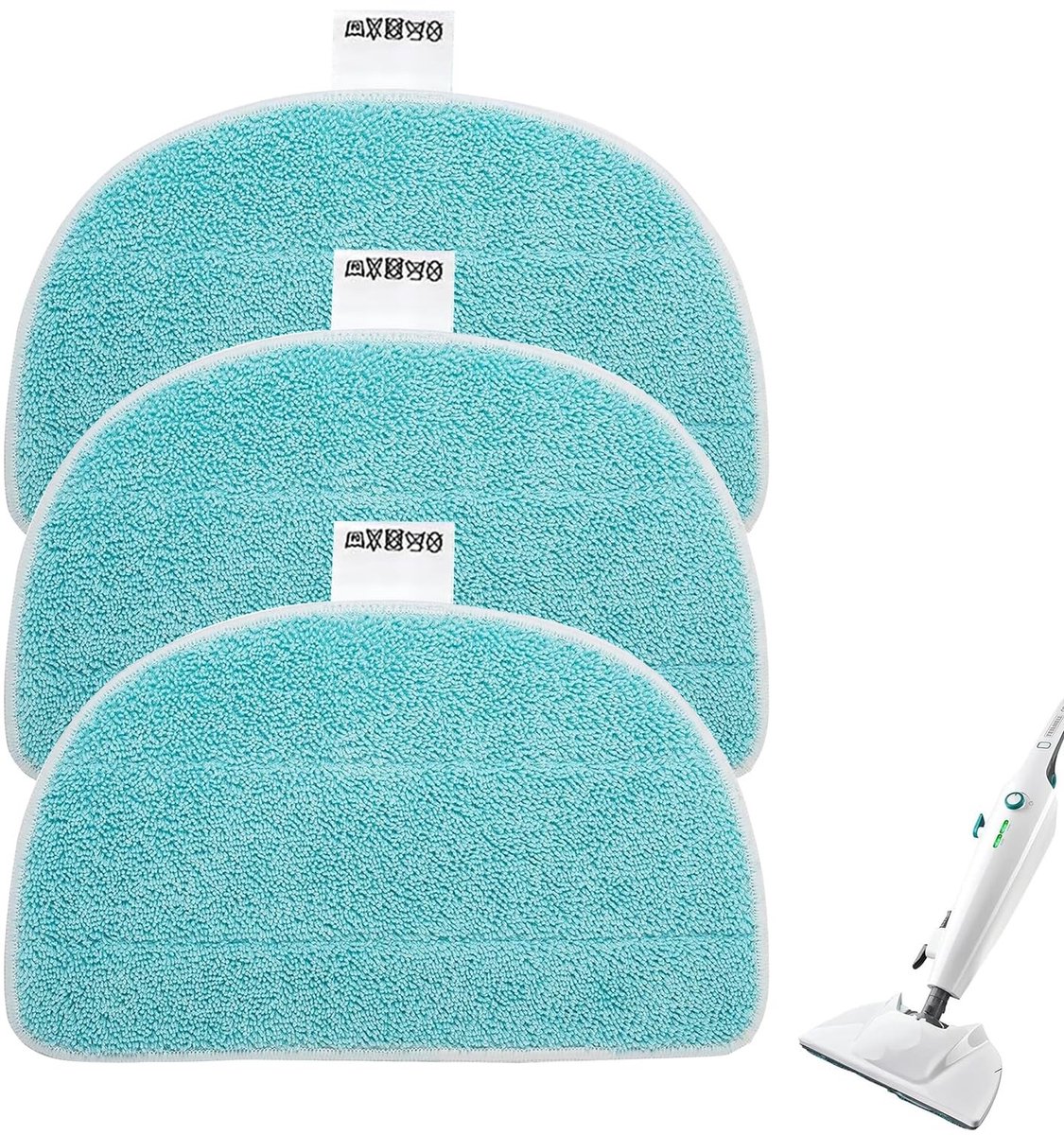 SolidKeus - Vervangpads voor Stoomreiniger, Set van 3 Microvezel