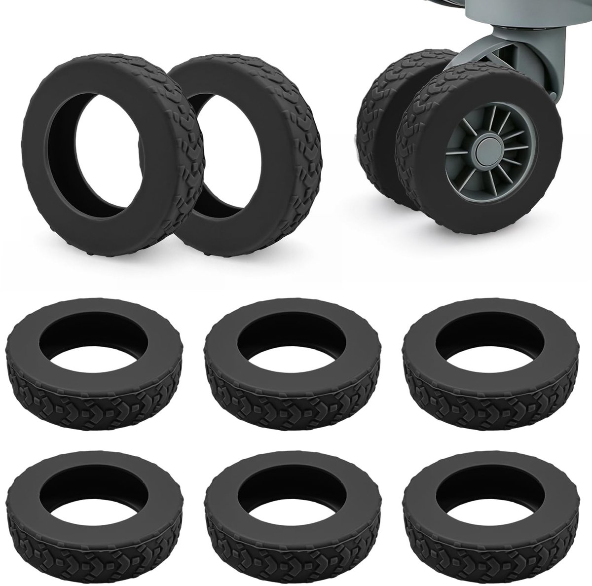 SolidKeus - Silicone Wielbeschermer Zwart