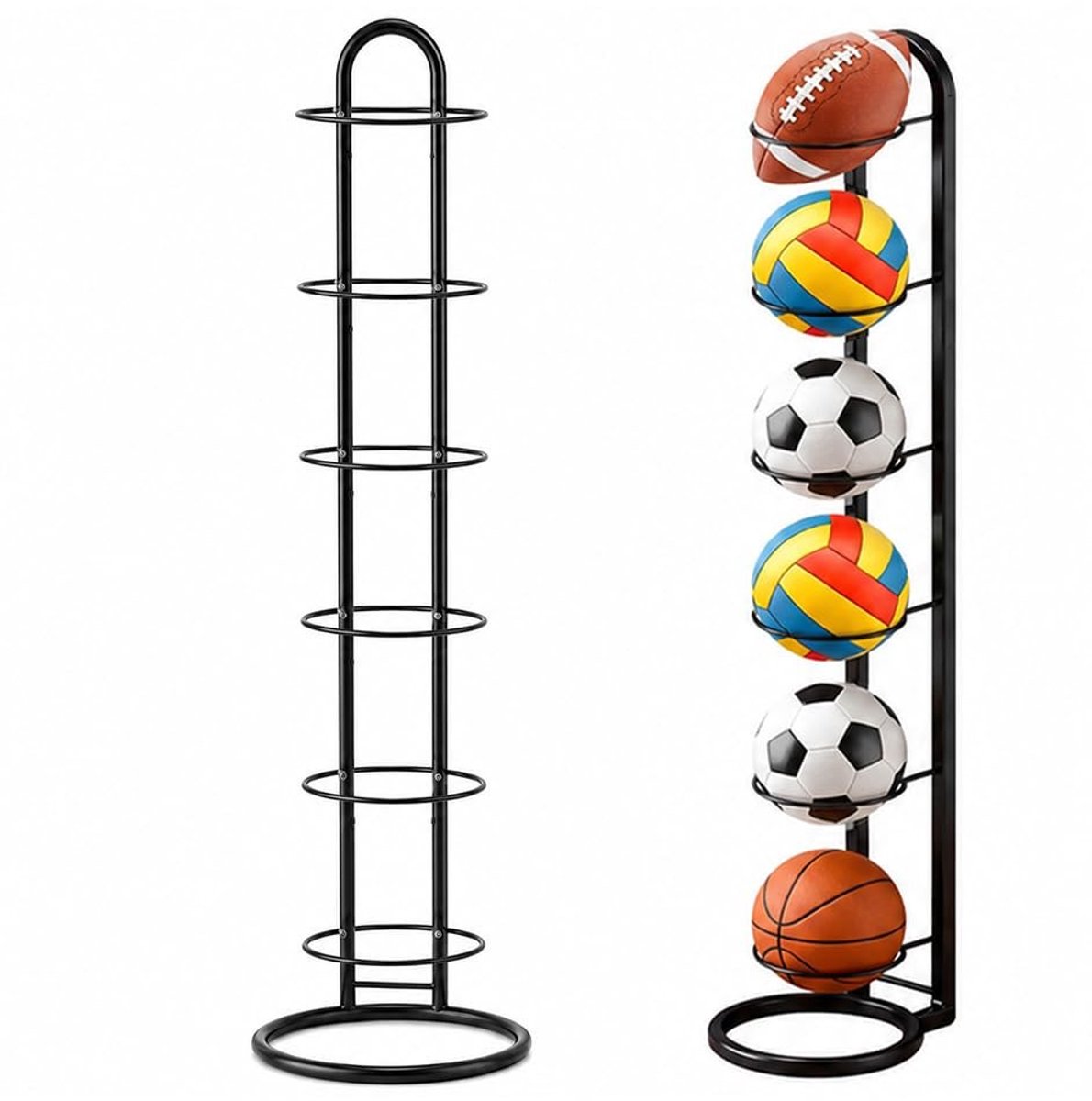 SolidKeus - 6-Niveaus Ballenrek voor Diverse Sporten