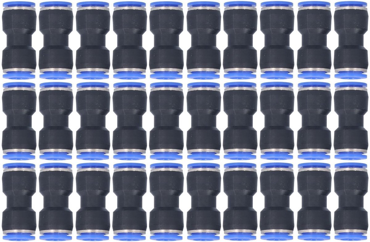 SolidKeus - Set van 30 Rechte Pneumatische Connectoren