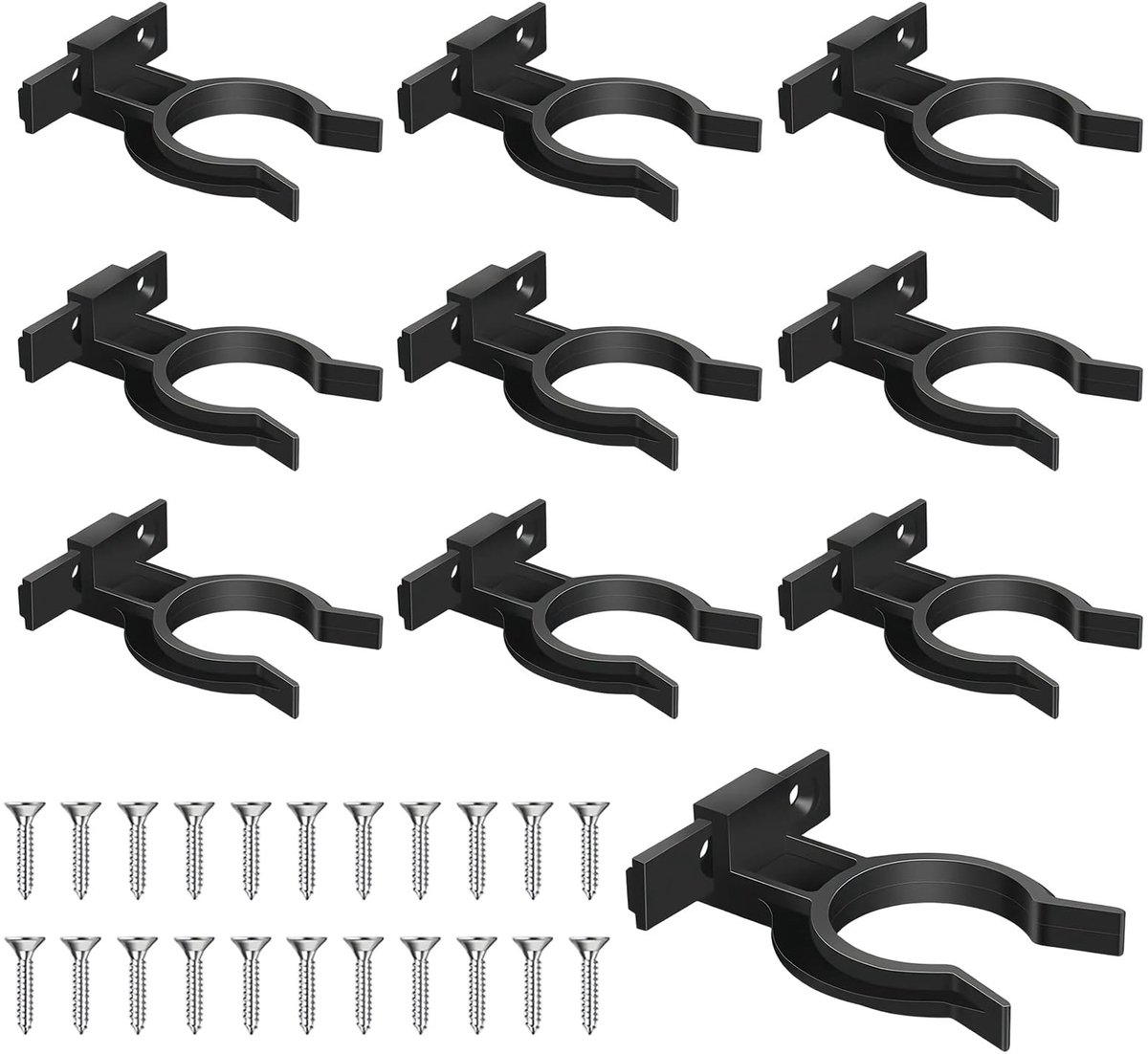 SolidKeus - Set van 10 Keuken Plinten Bevestigingsclips met Schroeven